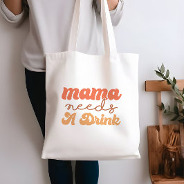 Bolso De Tela Naranja gracioso y mamá amarilla necesita una bebi