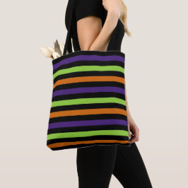 BOLSO DE TELA NARANJA GREEN PURPLE BLACK HALLOWEEN HUELLAS