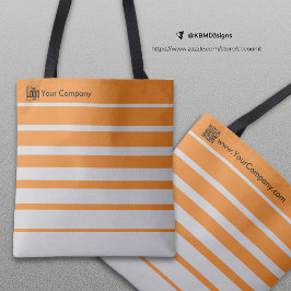 Bolso De Tela Naranja gris del logotipo de promoción para pequeñ