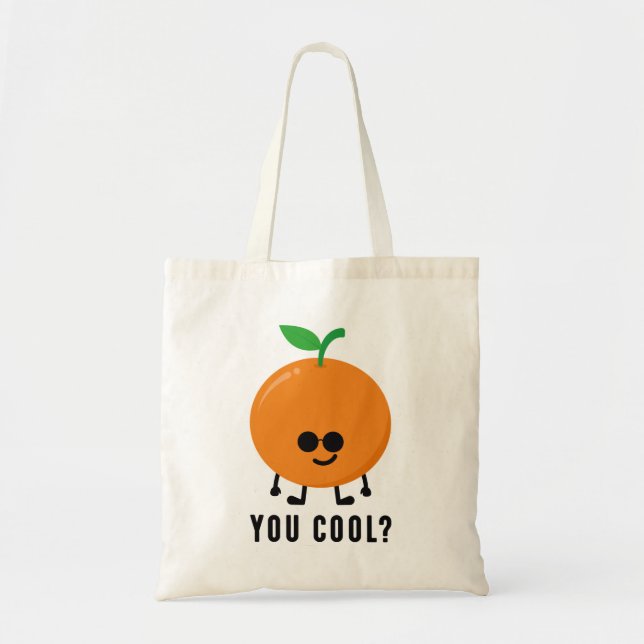 Bolso De Tela Naranja, ¿Guay? (Frente)