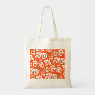 Bolso De Tela Naranja Hawai Hibiscus