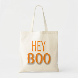 Bolso De Tela Naranja Hello Boo Tote Bag