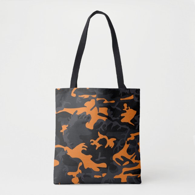 Bolso De Tela Naranja Highlights Camo (Anverso)