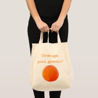 Bolso De Tela Naranja Jugosa