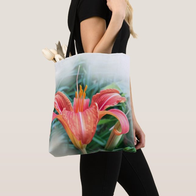 Bolso De Tela naranja lily (Detalle)