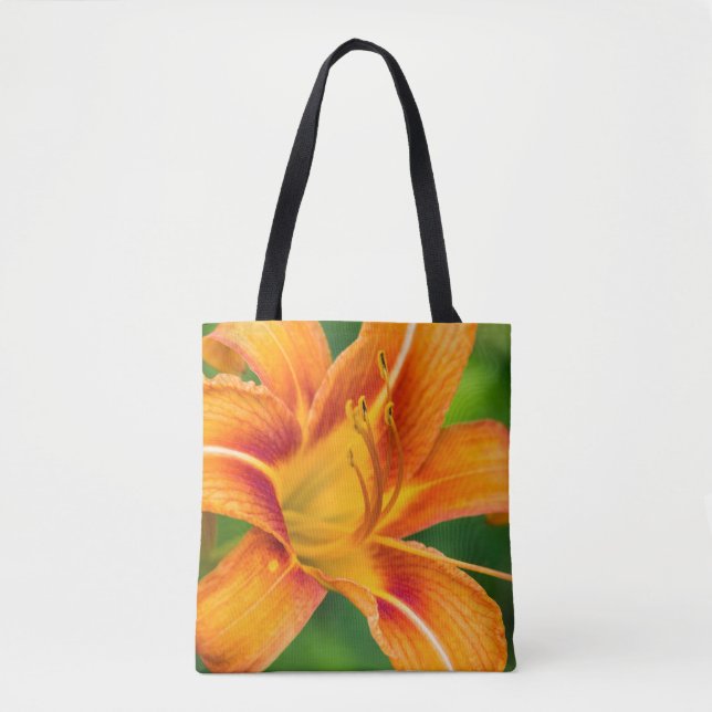 Bolso De Tela Naranja Lily (Anverso)