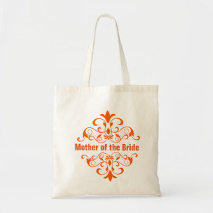 Bolso De Tela Naranja Madre de la novia Boda Tote Bag