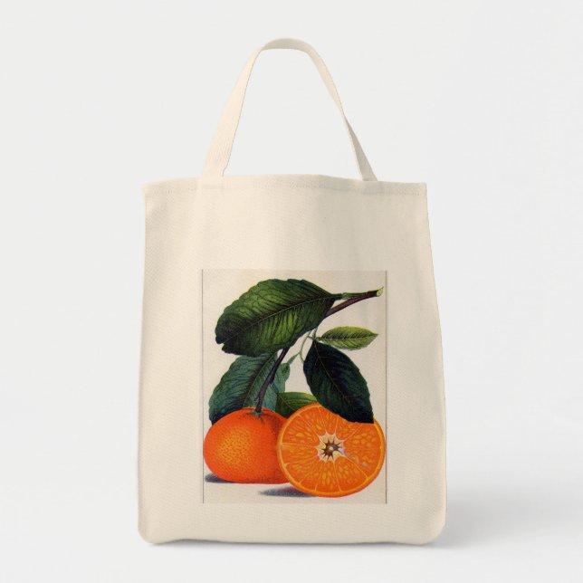 Bolso De Tela Naranja mandarín (Frente)
