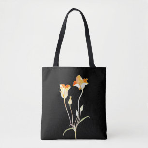 Bolso De Tela Naranja Mariposa Tulip