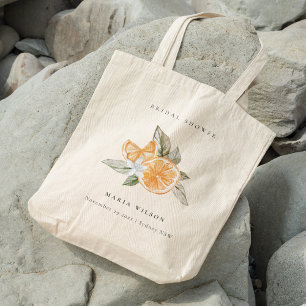 Bolso De Tela Naranja Mínimo Ducha Boho Bodal Leafy Botanical