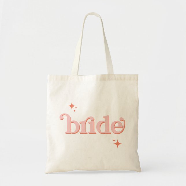 Bolso De Tela Naranja PINK Disco Bride Party (Frente)