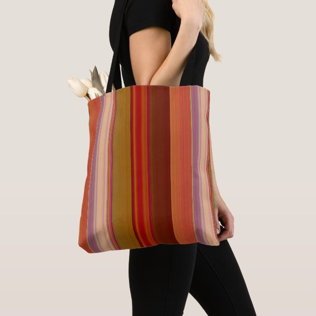 Bolso De Tela Naranja Quemada (Detalle)