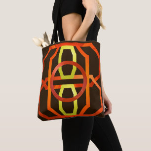 Bolso De Tela Naranja retro de los años 1970