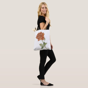 Bolso De Tela Naranja Rosa Tote Bag