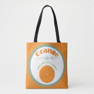 Bolso De Tela Naranja, te alegra que sea tema de diversión de ve