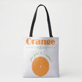 Bolso De Tela Naranja, te alegra que sea verano