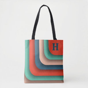 Bolso De Tela Naranja, Verde azulado y azul personalizado