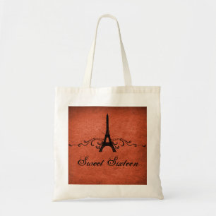 Bolso De Tela Naranja Vintage French Flourish Sweet 16 Bag