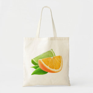Bolso De Tela Naranja y cal