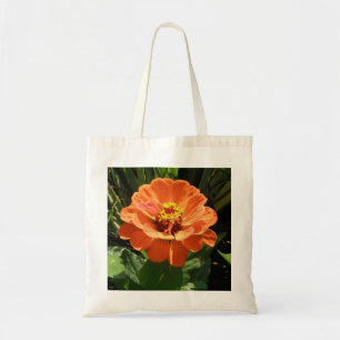 Bolso De Tela Naranja Zinnia Tote Bag