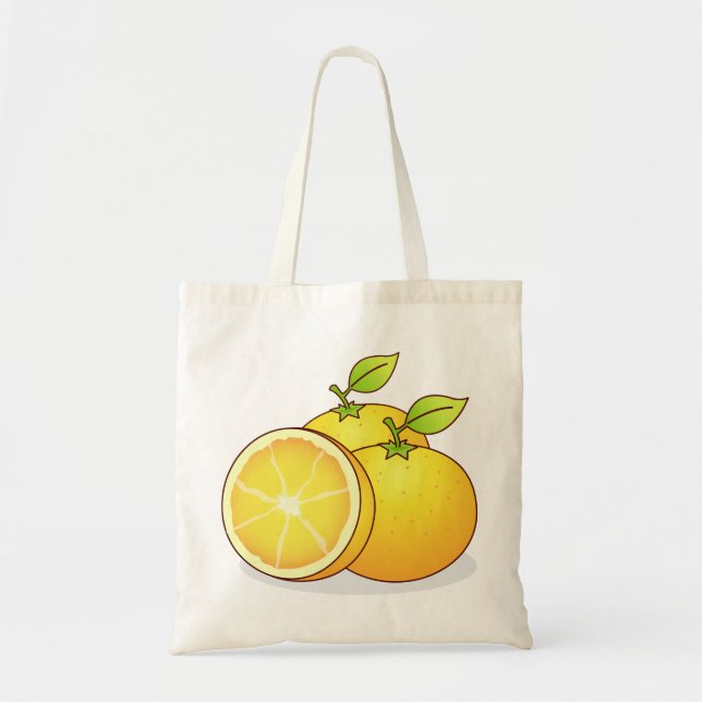 Bolso De Tela Naranjas de fruta linda (Frente)
