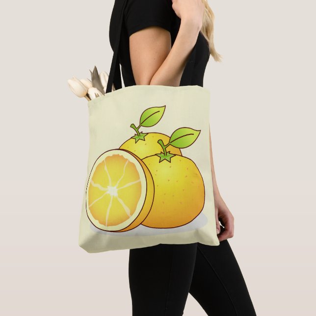 Bolso De Tela Naranjas de fruta linda (Detalle)
