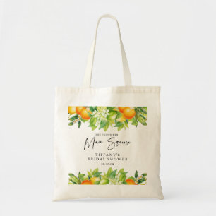 Bolso De Tela Naranjas De Verano Modernas Limón Cítricos Despedi