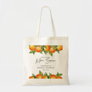 Bolso De Tela Naranjas de verano modernos ducha de novia Citrus