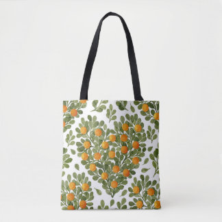 Bolso De Tela Naranjas del corazón: Las ramas verdes aman.