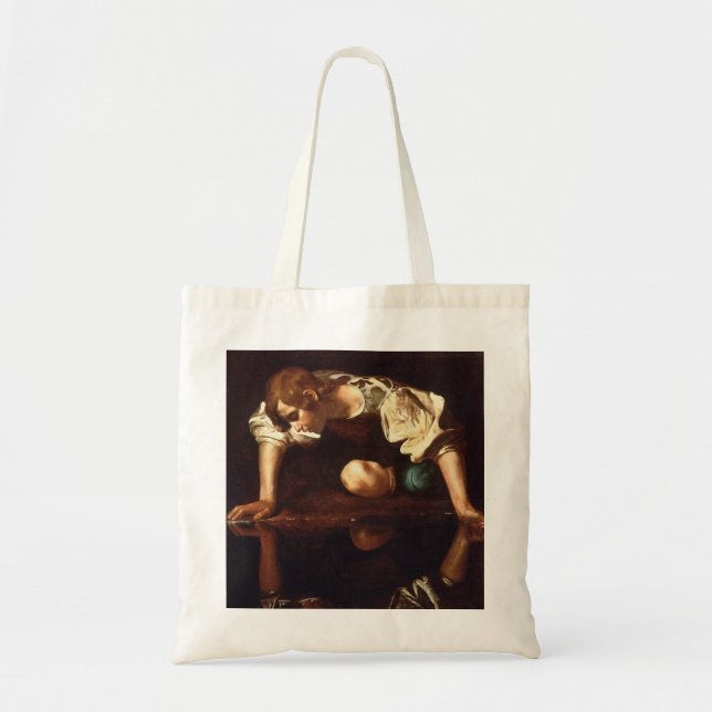 Bolso De Tela Narciso de Michelangelo Merisi da Caravaggio (Frente)