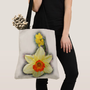 Bolso De Tela Narcisos en las maderas
