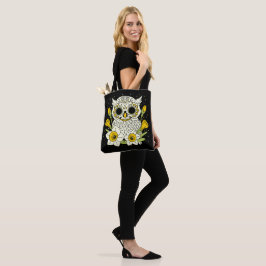 Bolso De Tela Narcissus & Owl Skull