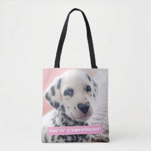 Bolso De Tela Nariz de Corazón Dálmata