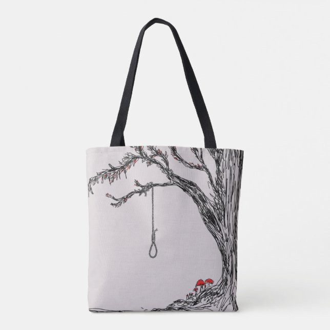 Bolso De Tela nariz y hongos del hangman del ilustracion (Reverso)