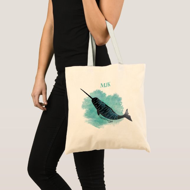 Bolso De Tela Narwhal Heart (Anverso (producto))