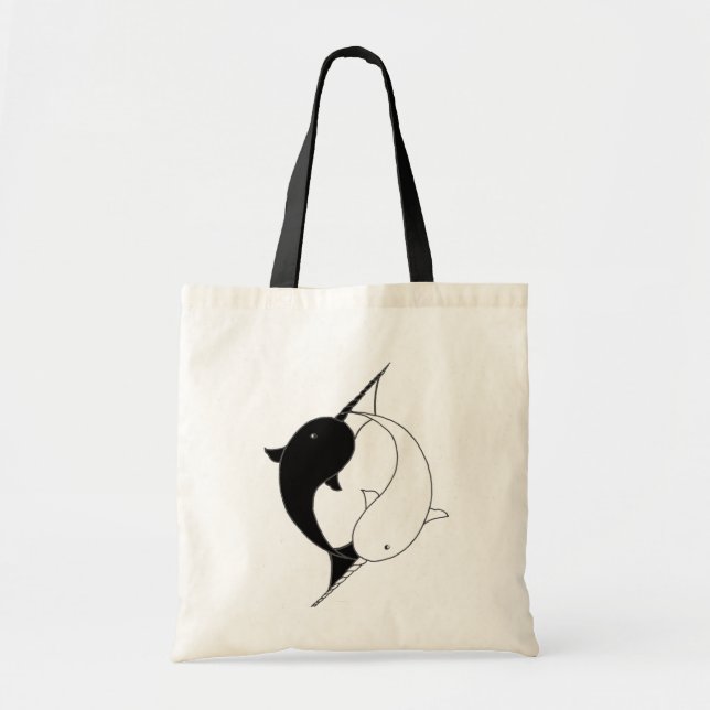 Bolso De Tela Narwhals impresionante (Frente)