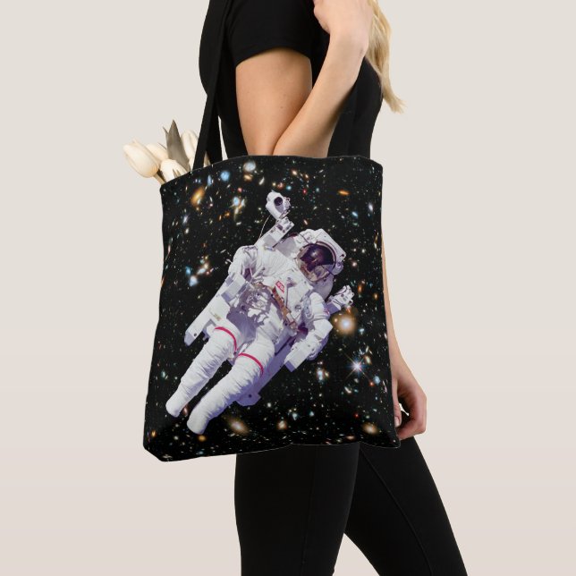 Bolso De Tela NASA Hubble Ultra Deep Field Astronauta Spacewalk (Detalle)