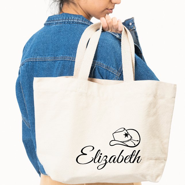 Bolso De Tela Nashville Bachelorette Nombre Personalizado Cowgir (Subido por el creador)