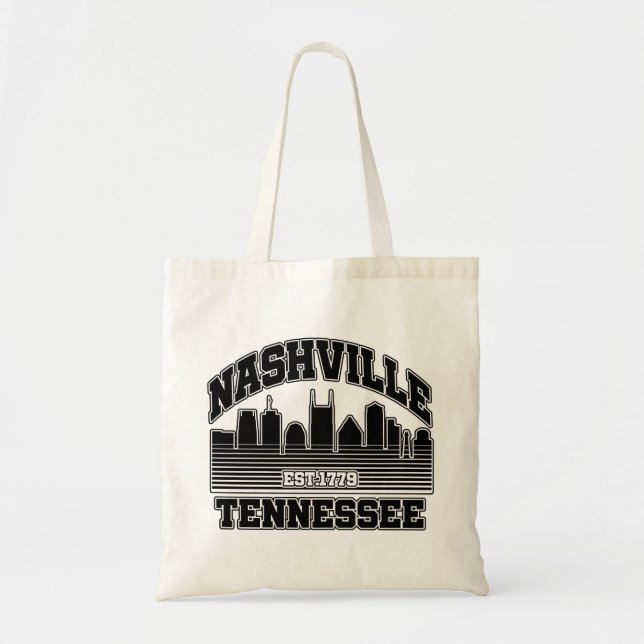 Bolso De Tela Nashville, Tennessee (Frente)