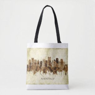 Bolso De Tela Nashville Tennessee Cityscape