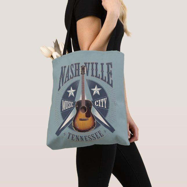 Bolso De Tela Nashville, TN - Music City USA (Detalle)