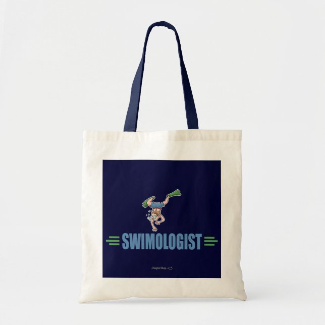 Bolso De Tela Natación graciosa (Frente)