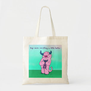 Bolso De Tela Natalie el monstruo, tote