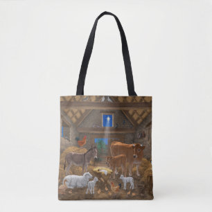 Bolso De Tela Natividad de los Navidades de la Santa Noche