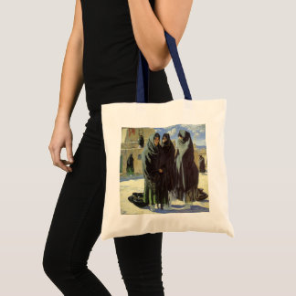 Bolso De Tela Nativo-americano vintage, Taos Chicas por Walter U
