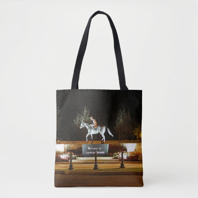 Bolso De Tela Natrive Bailarina Estatua de Caballo Saratoga Tote (Anverso)