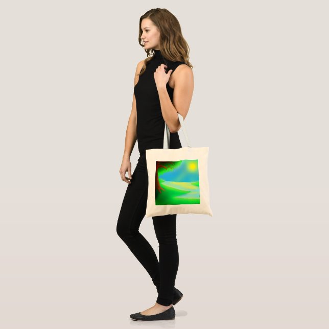 BOLSO DE TELA NATURAL (Anverso (modelo))