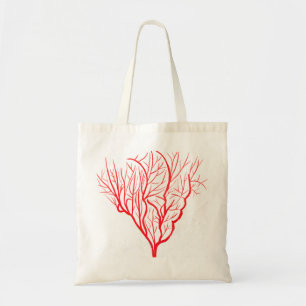 Bolso De Tela Naturaleza ambiental del coral fuego arte moderno