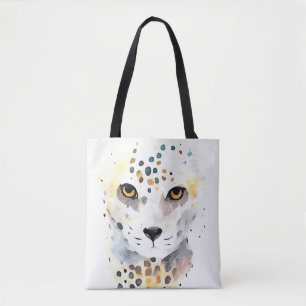Bolso De Tela Naturaleza animal salvaje Cheetah Pintura de arte 