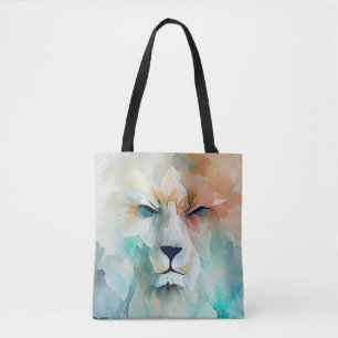 Bolso De Tela Naturaleza animal salvaje de león acuarela Pintura